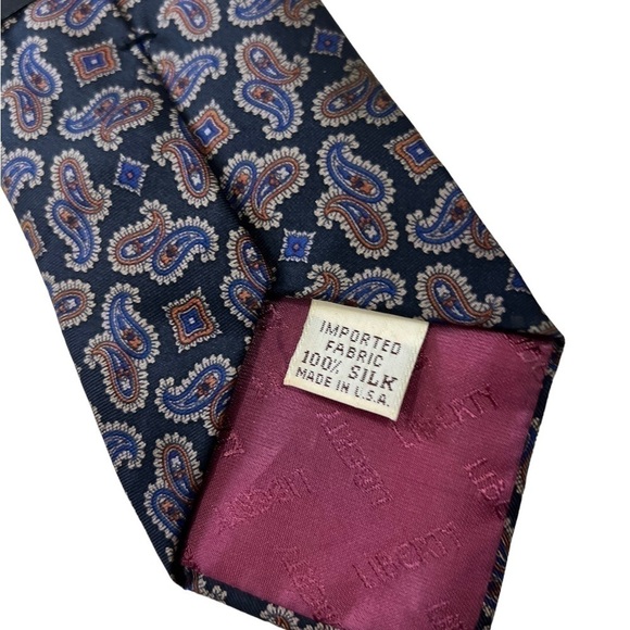 Vintage Liberty Of London 100% Silk Tie 
USA Made - Picture 3 of 8